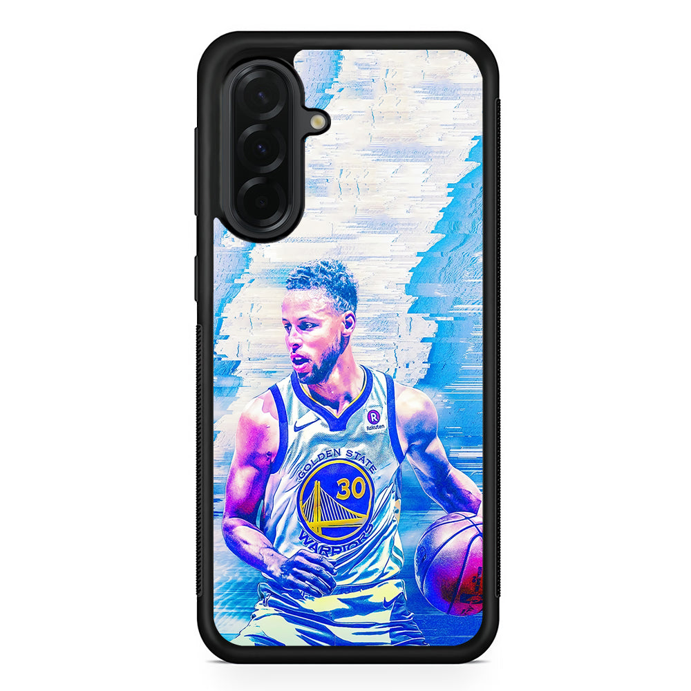Stephen Curry Golden State Art Samsung Galaxy A36 Case | Protective Rubber Cover