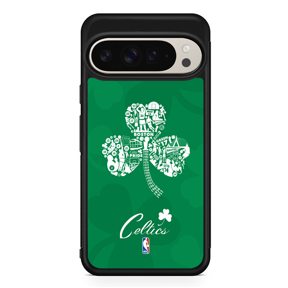 NBA Boston Celtics Logo Google Pixel 9 Pro Case | Slim Protective Cover