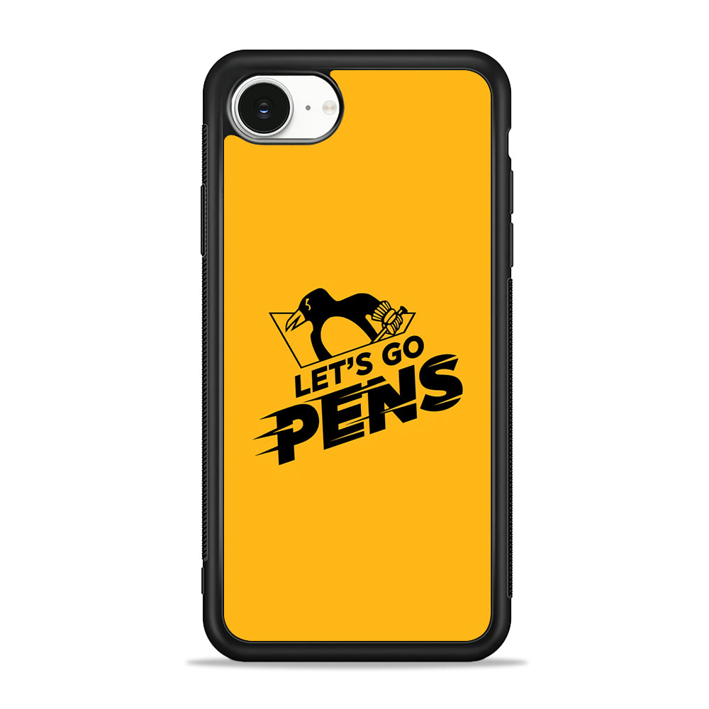 NHL Pittsburgh Penguins Let's Go iPhone 16e Case | Protective Phone Cover