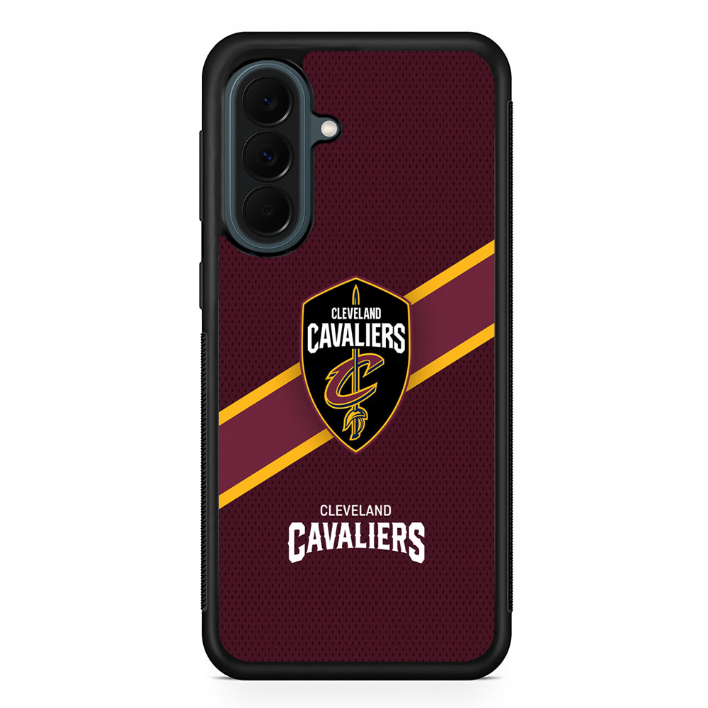 NBA Cleveland Cavaliers Logo Samsung Galaxy A37 Case | Samsung Galaxy A37 Rubber Phone Case