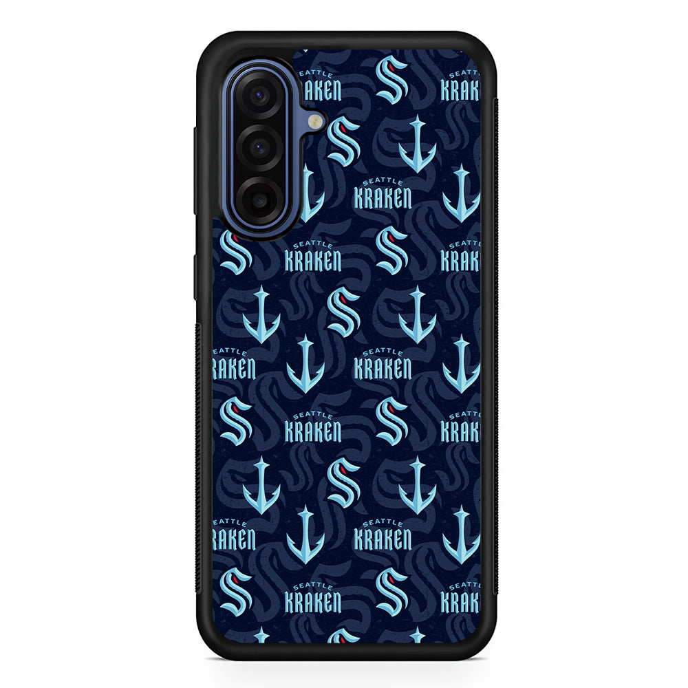 NHL Seattle Kraken Pattern Samsung Galaxy A17 Case | Slim Protective Phone Cover