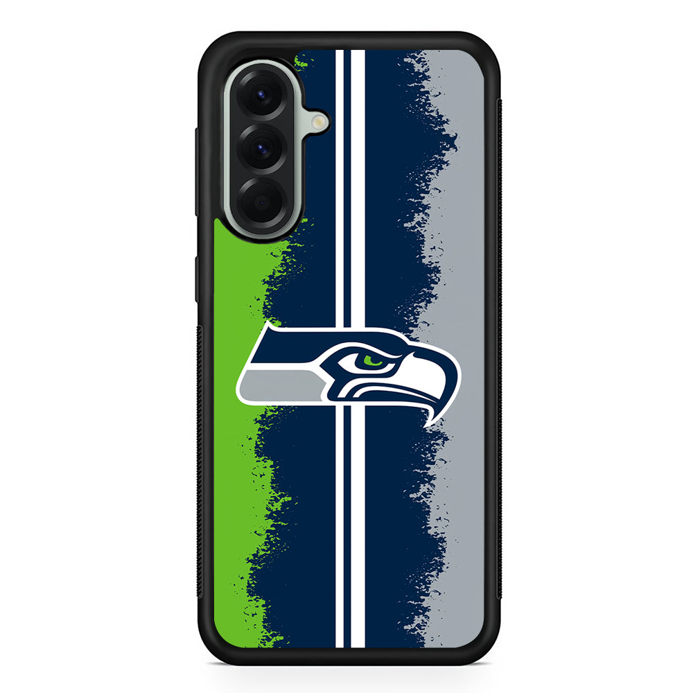 NFL Seattle Seahawks Team Samsung Galaxy A56 Case | Samsung Galaxy A56 Protective Rubber Case
