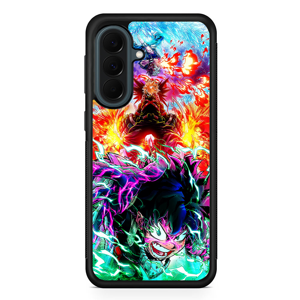 My Hero Academia Izuku and Friends Samsung Galaxy A37 Case | Samsung Galaxy A37 Rubber Phone Case