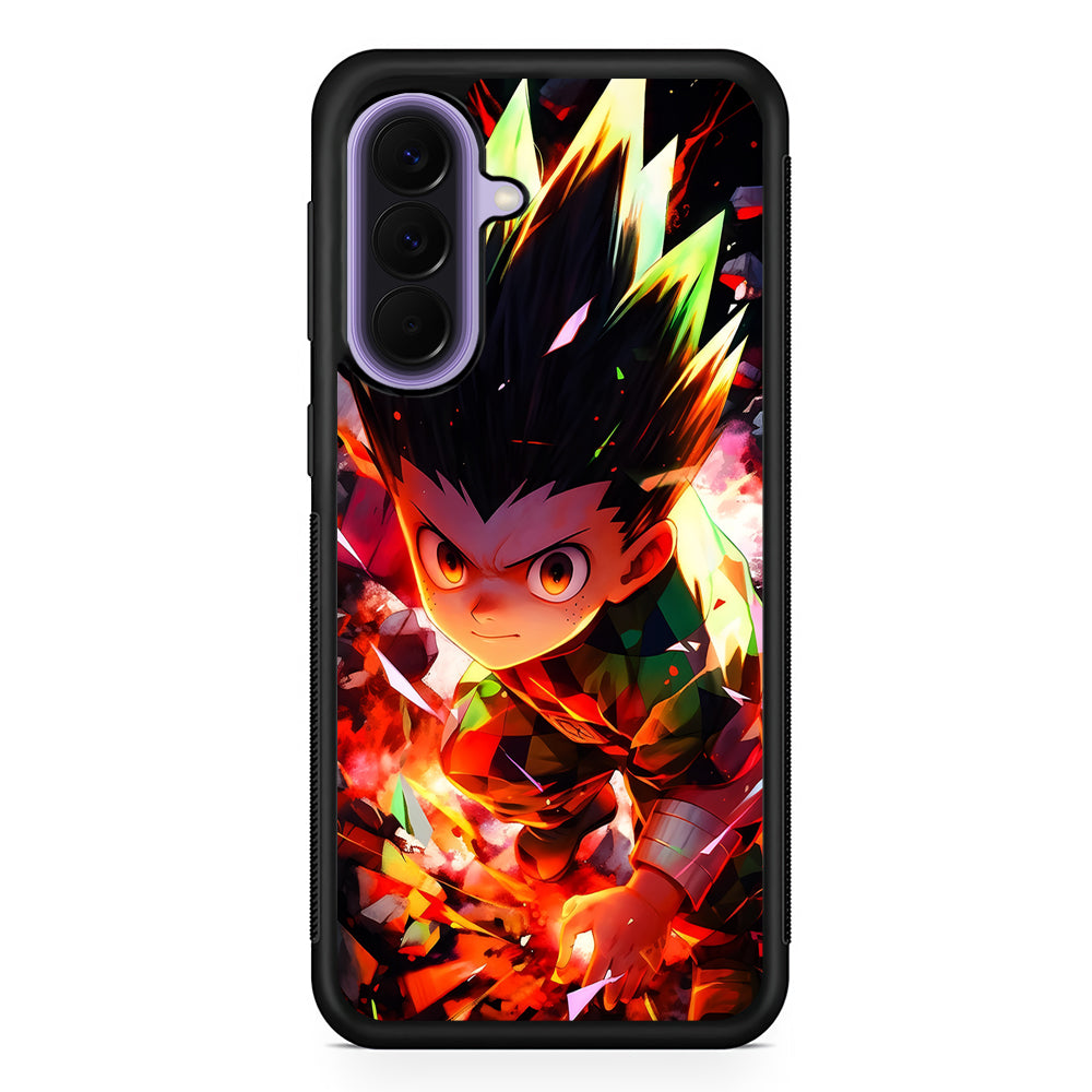 Hunter x Hunter Gon Freecss in Action Samsung Galaxy A57 Case | Slim Samsung Galaxy A57 Rubber Case