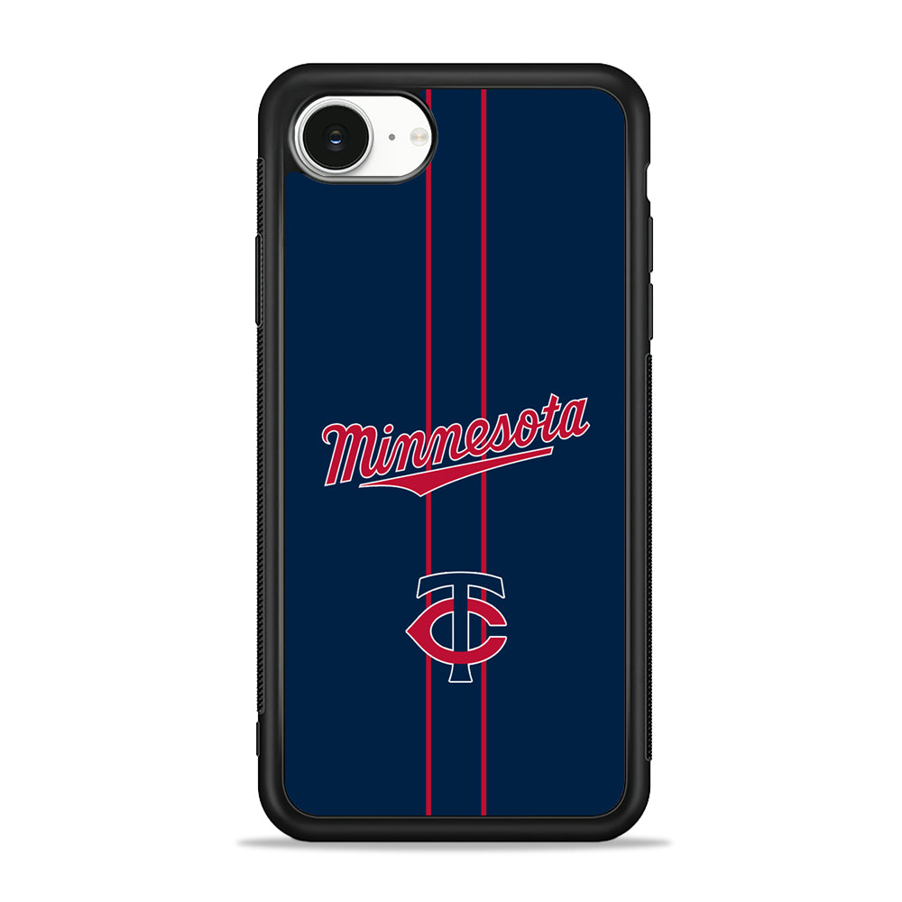 MLB Minnesota Twins Red Line iPhone 16e Case | Protective Phone Cover
