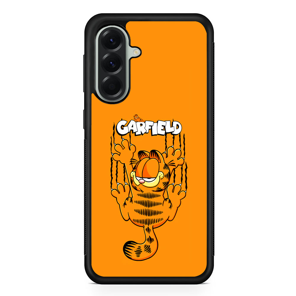 Garfield The Cat Scratch Wall Samsung Galaxy A56 Case | Samsung Galaxy A56 Protective Rubber Case