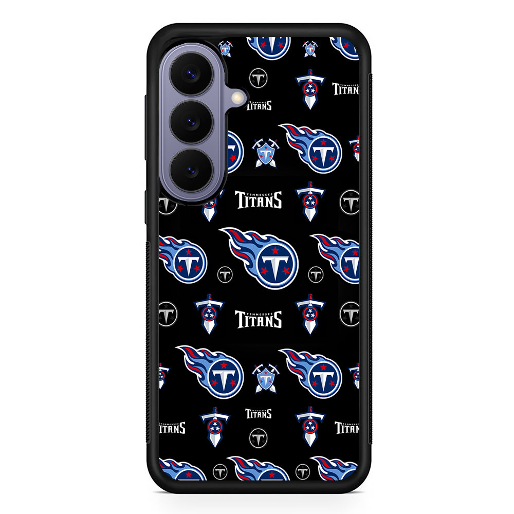 NFL Tennessee Titans Pattern Samsung Galaxy S26 Case | Durable Rubber Case for Samsung Galaxy S26