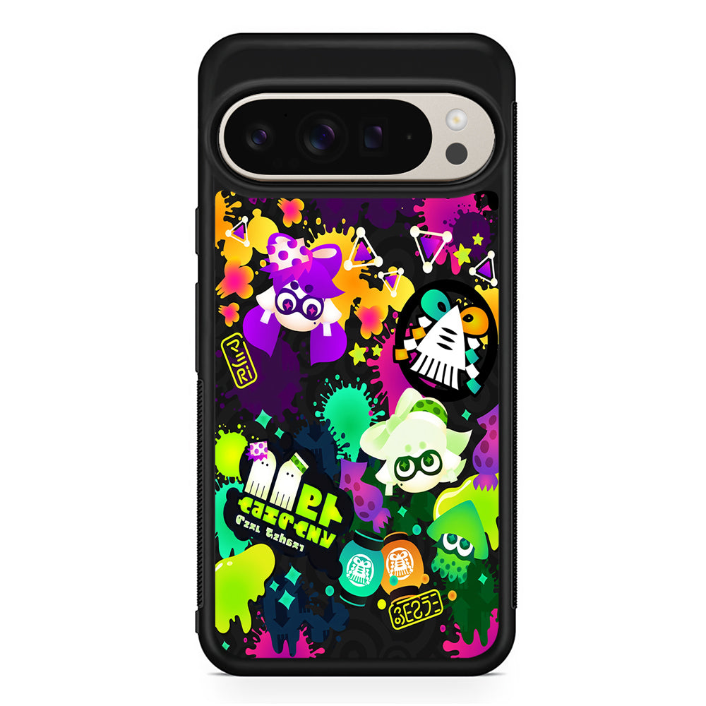 Splatoon Squid Graffiti Google Pixel 9 Pro Case | Slim Protective Cover