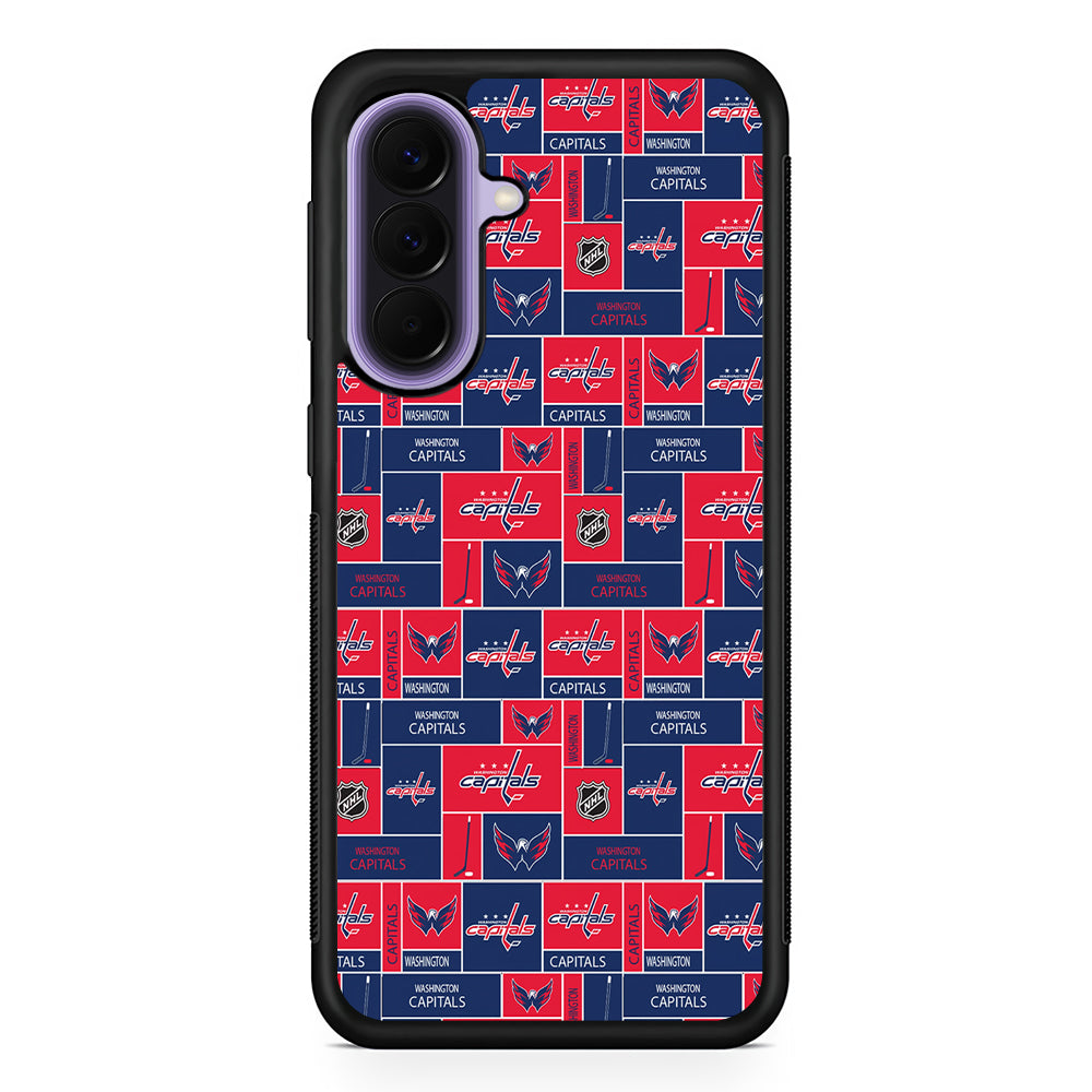 NHL Washington Capitals Pattern Samsung Galaxy A57 Case | Slim Samsung Galaxy A57 Rubber Case