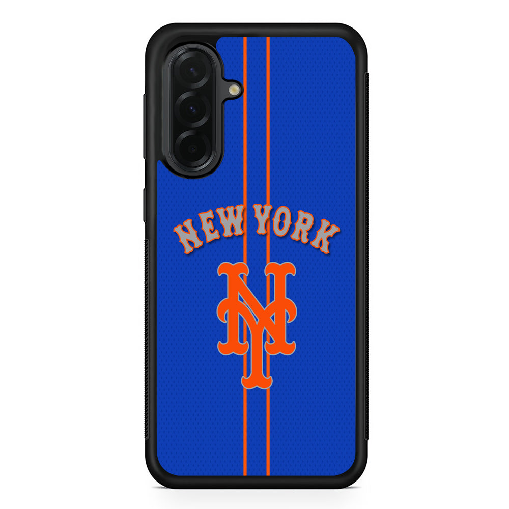 MLB New York Mets Team Samsung Galaxy A36 Case | Protective Rubber Cover