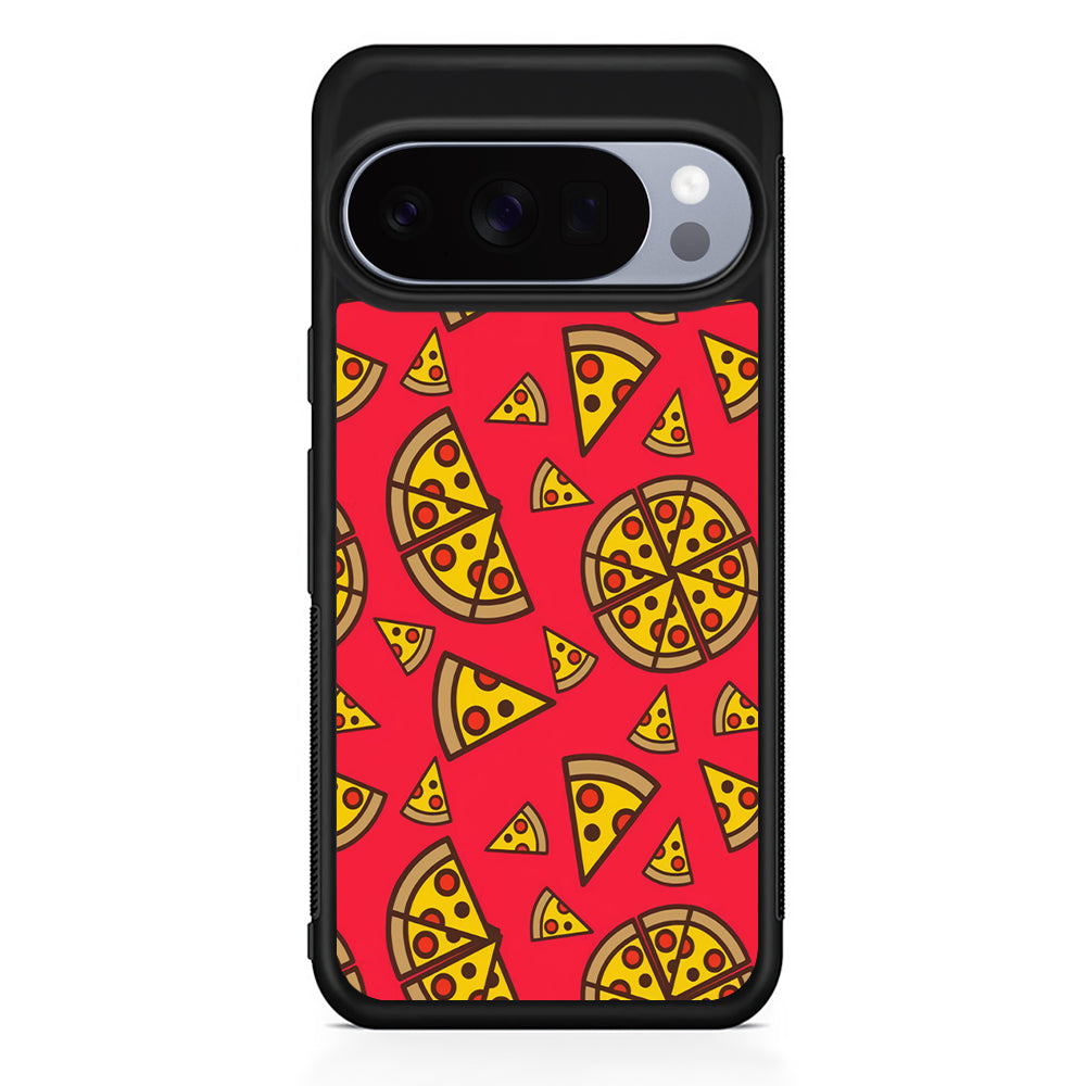 Pizza Slice Pattern Google Pixel 10 Pro Case | Google Pixel 10 Rubber Protective Case