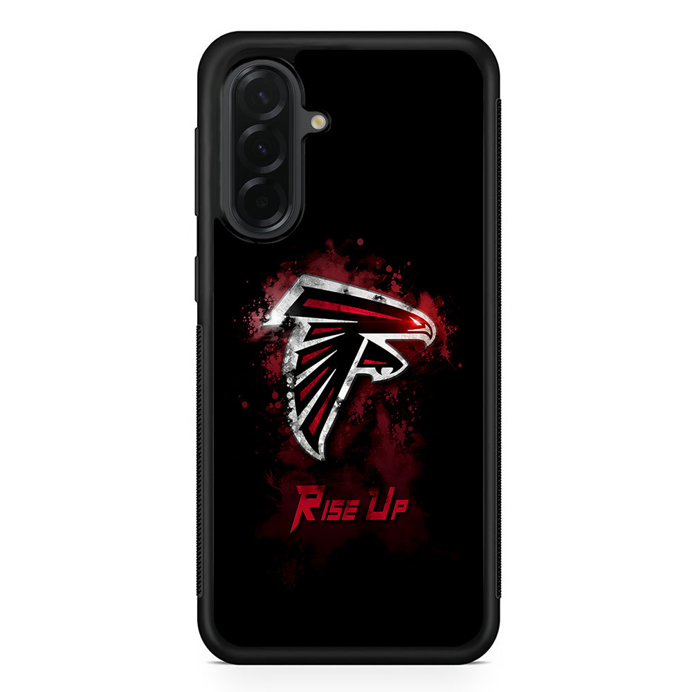 NFL Atlanta Falcons Rise Up Samsung Galaxy A36 Case | Protective Rubber Cover