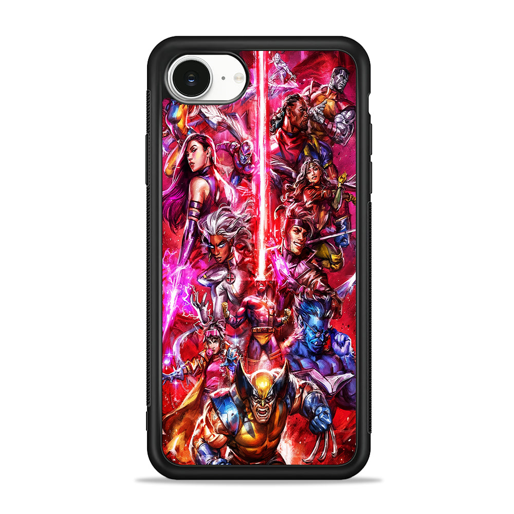 The X-Men vs Magneto Art iPhone 16e Case | Protective Phone Cover