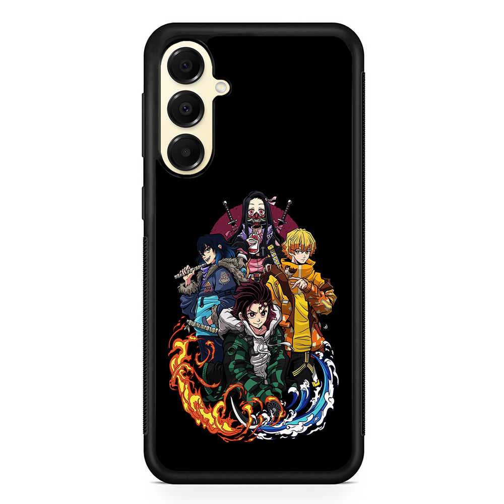 Demon Slayer Hoodie Style Samsung Galaxy A16 Case | Slim Rubber Samsung Galaxy A16 Case