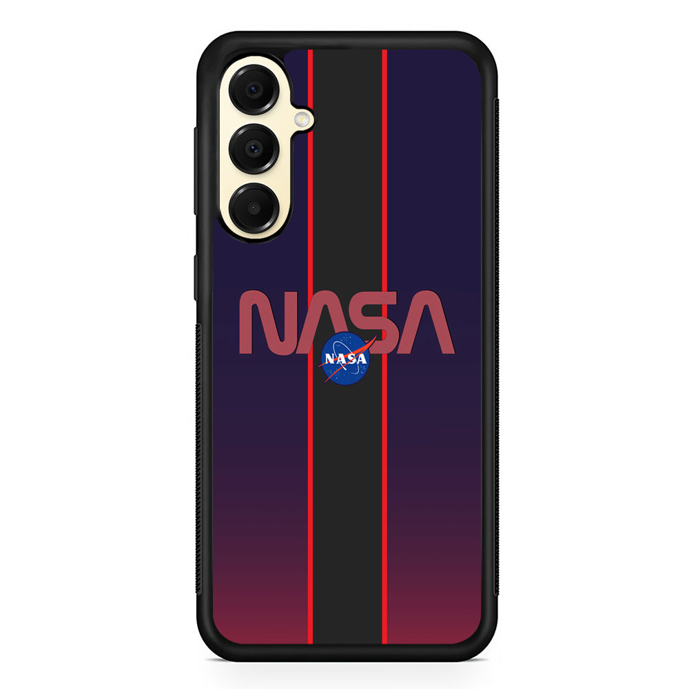 Nasa Stripe Line Red Samsung Galaxy A16 Case | Slim Rubber Case for Samsung Galaxy A16