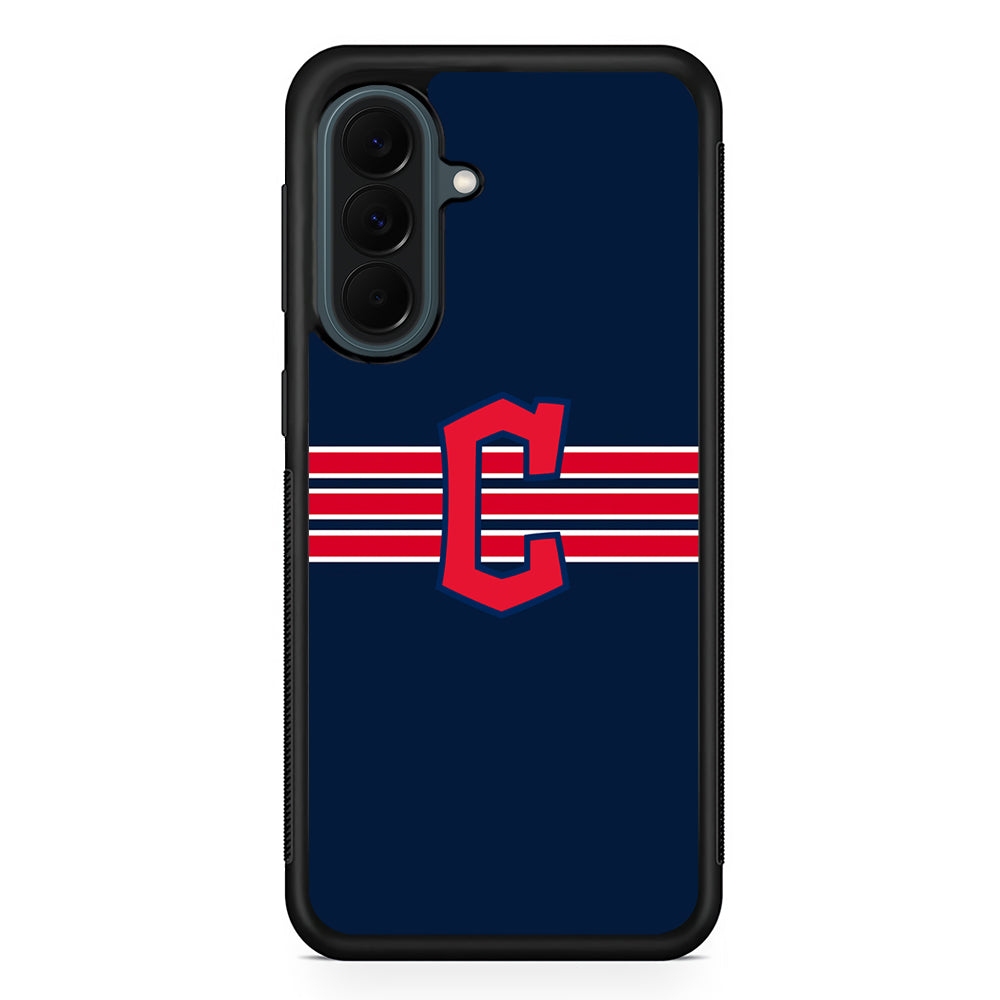 MLB Cleveland Guardians Team Samsung Galaxy A37 Case | Samsung Galaxy A37 Rubber Phone Case