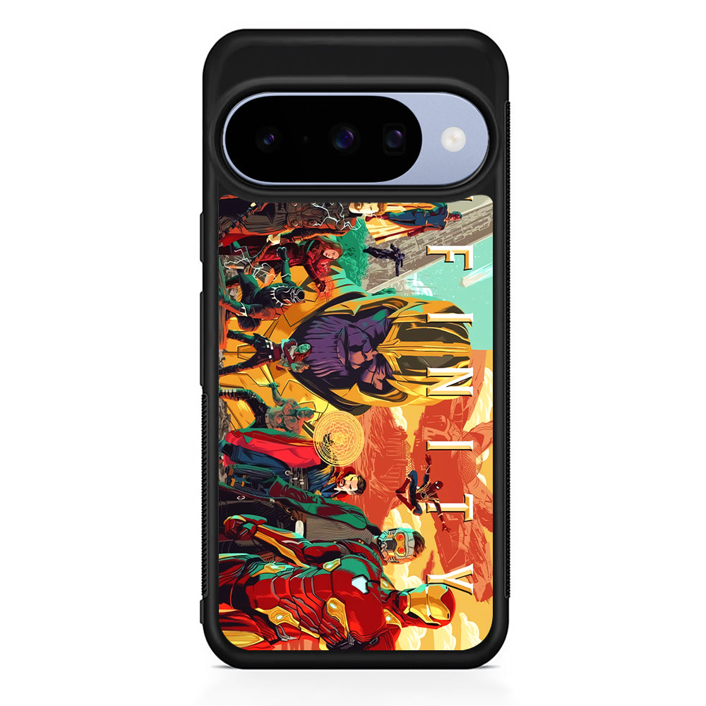 Avenger Infinity All Character Google Pixel 10 Case | Google Pixel 10 Rubber Protective Case