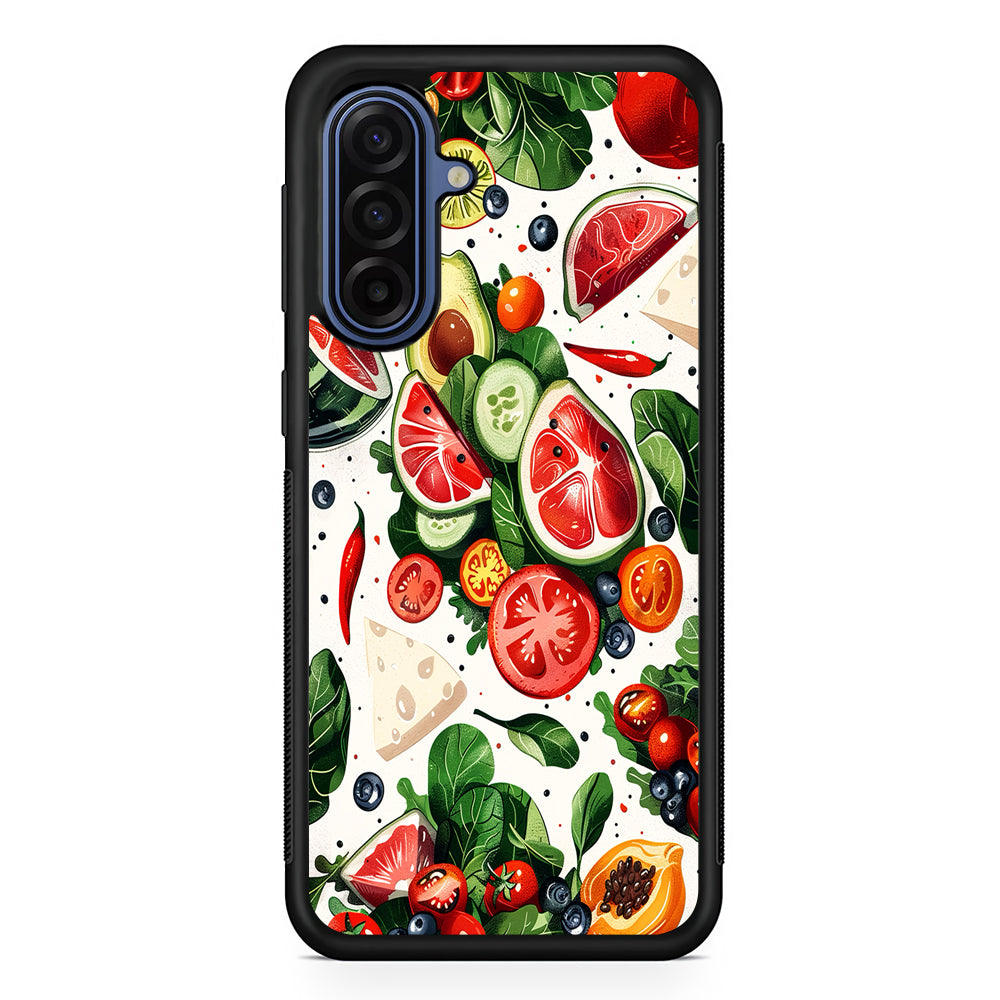 Fresh Organic Fruits and Vegetables Samsung Galaxy A17 Case | Slim Protective Phone Cover