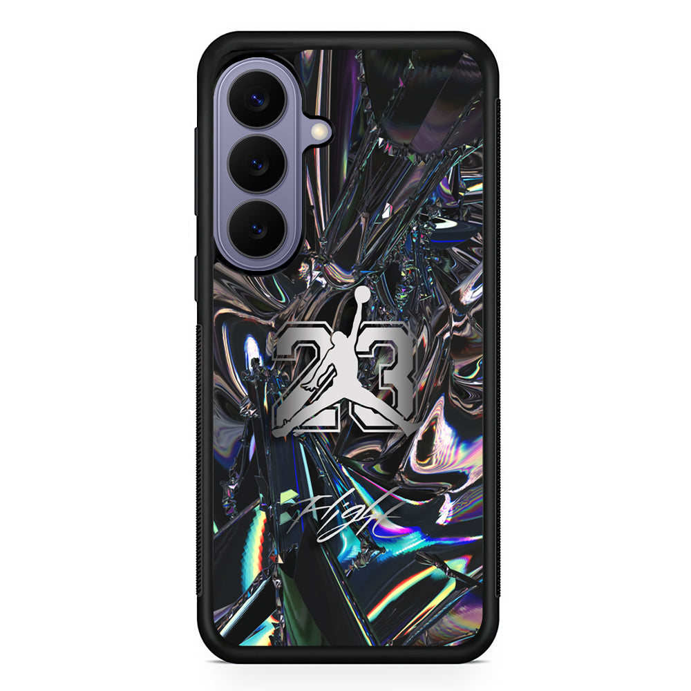 Air Jordan Abstract Mirror Backdrop Samsung Galaxy S26 Case | Slim Protective Rubber Case for Samsung S26