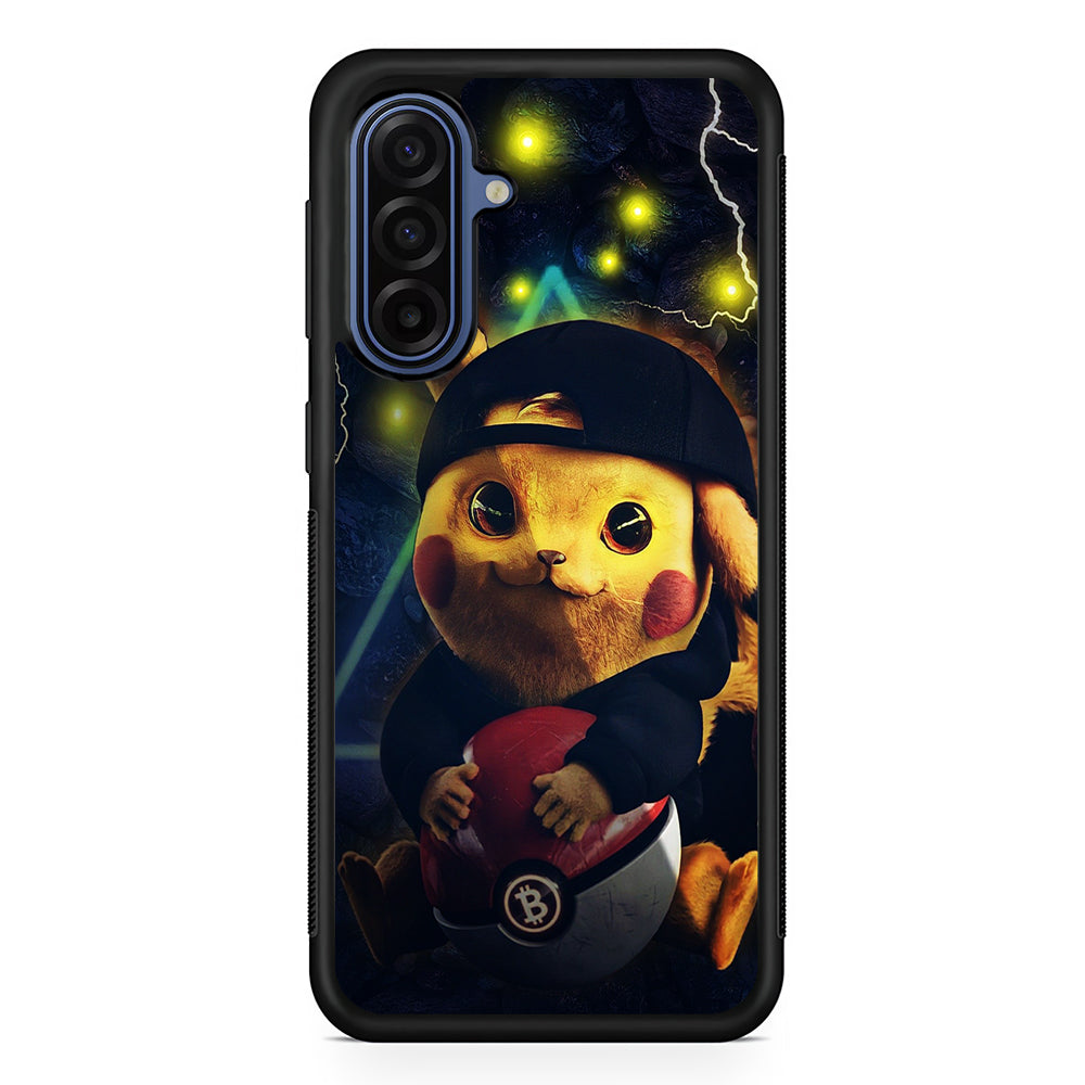 Pikachu With His Pokeball Samsung Galaxy A17 Case | Slim Protective Phone Cover