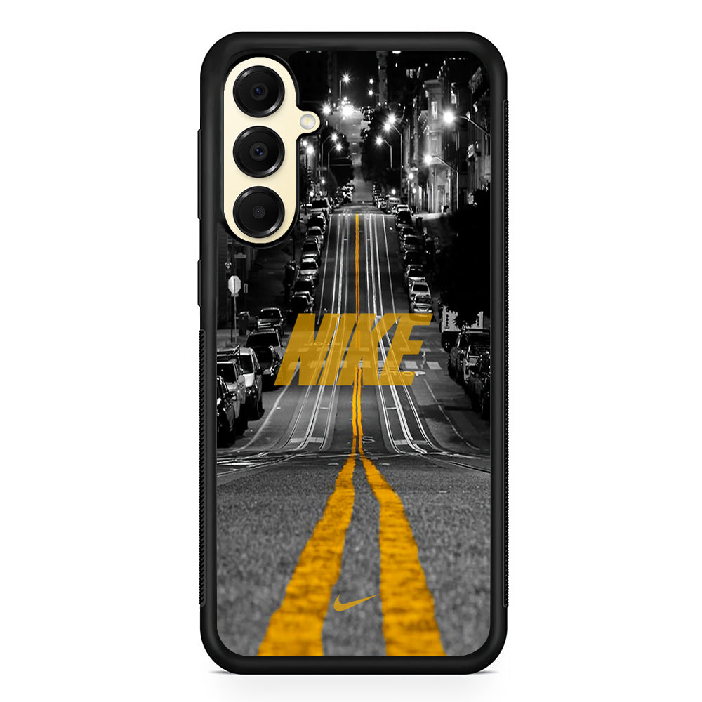 Nike Night Yellow Flames Samsung Galaxy A16 Case | Custom Protective Samsung Galaxy A16 Case