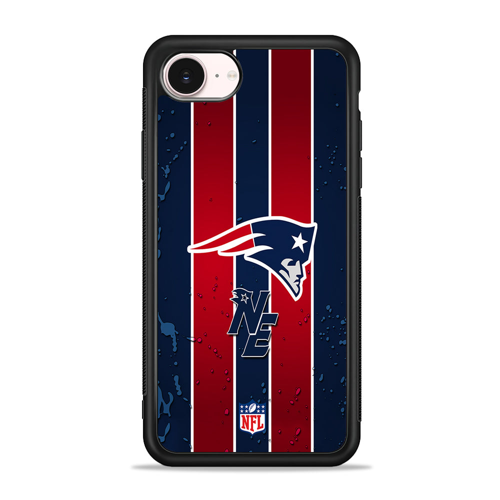 NFL New England Patriots Flag Line iPhone 17e Case - Silicone Case