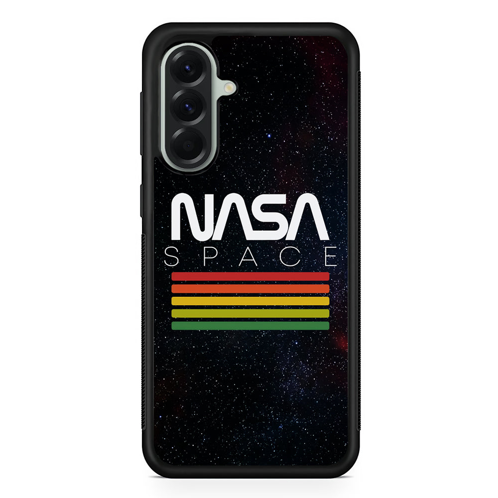 Nasa Space Strpe Colour Samsung Galaxy A56 Case | Samsung Galaxy A56 Rubber Protective Case