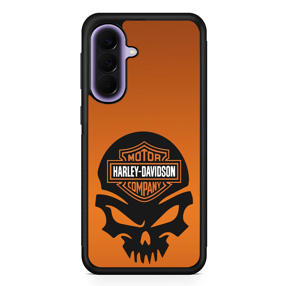 Harley Orange Skull Emblem Samsung Galaxy A57 Case | Samsung Galaxy A57 Protective Cover