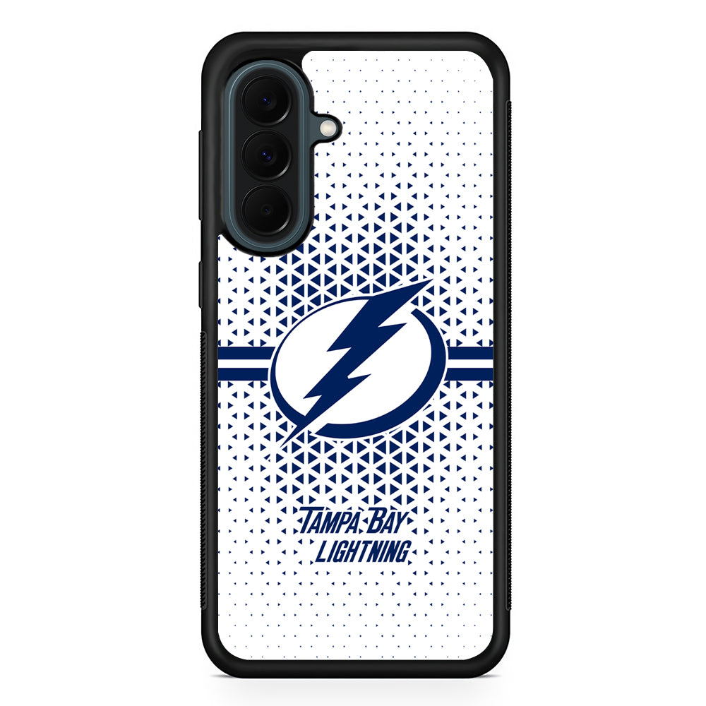 NHL Tampa Bay Lightning Triangle Samsung Galaxy A37 Case | Samsung Galaxy A37 Rubber Phone Case