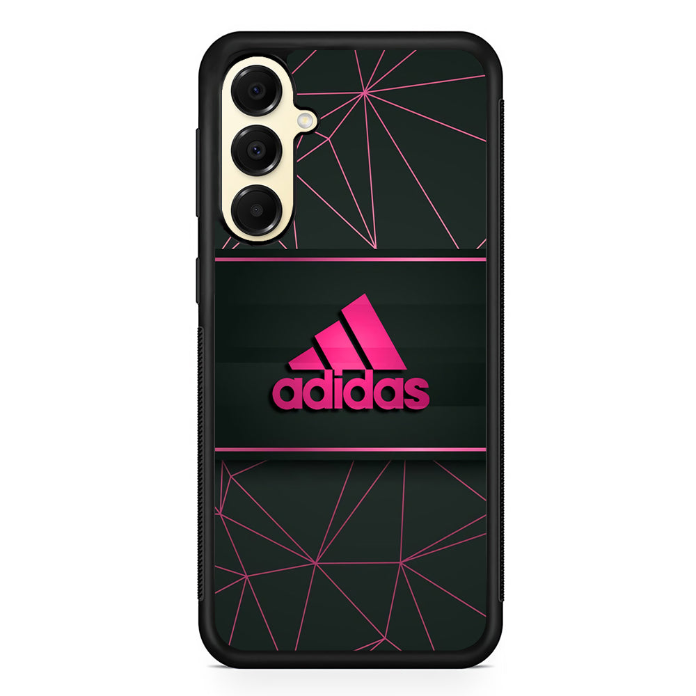 Adidas Pink Web Samsung Galaxy A16 Case | Slim Rubber Case for Samsung Galaxy A16