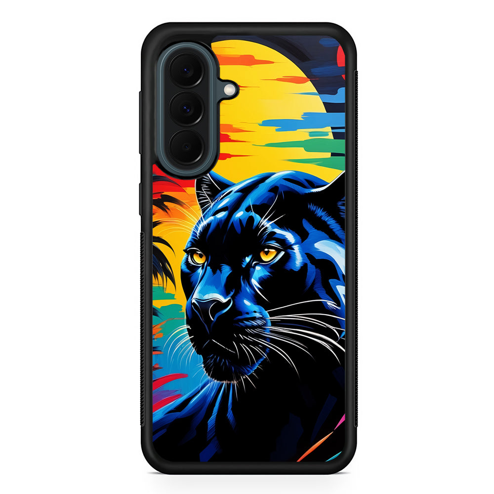 Black Panther At Dusk Samsung Galaxy A37 Case | Samsung Galaxy A37 Rubber Phone Case