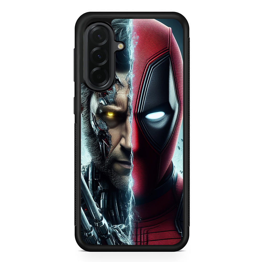 Deadpool and Wolverine Cooperation Samsung Galaxy A36 Case | Protective Rubber Cover