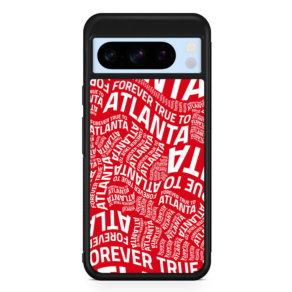 NBA Atlanta Hawks Word Google Pixel 8 Pro Case | Slim Rubber Case for Google Pixel 8 Pro