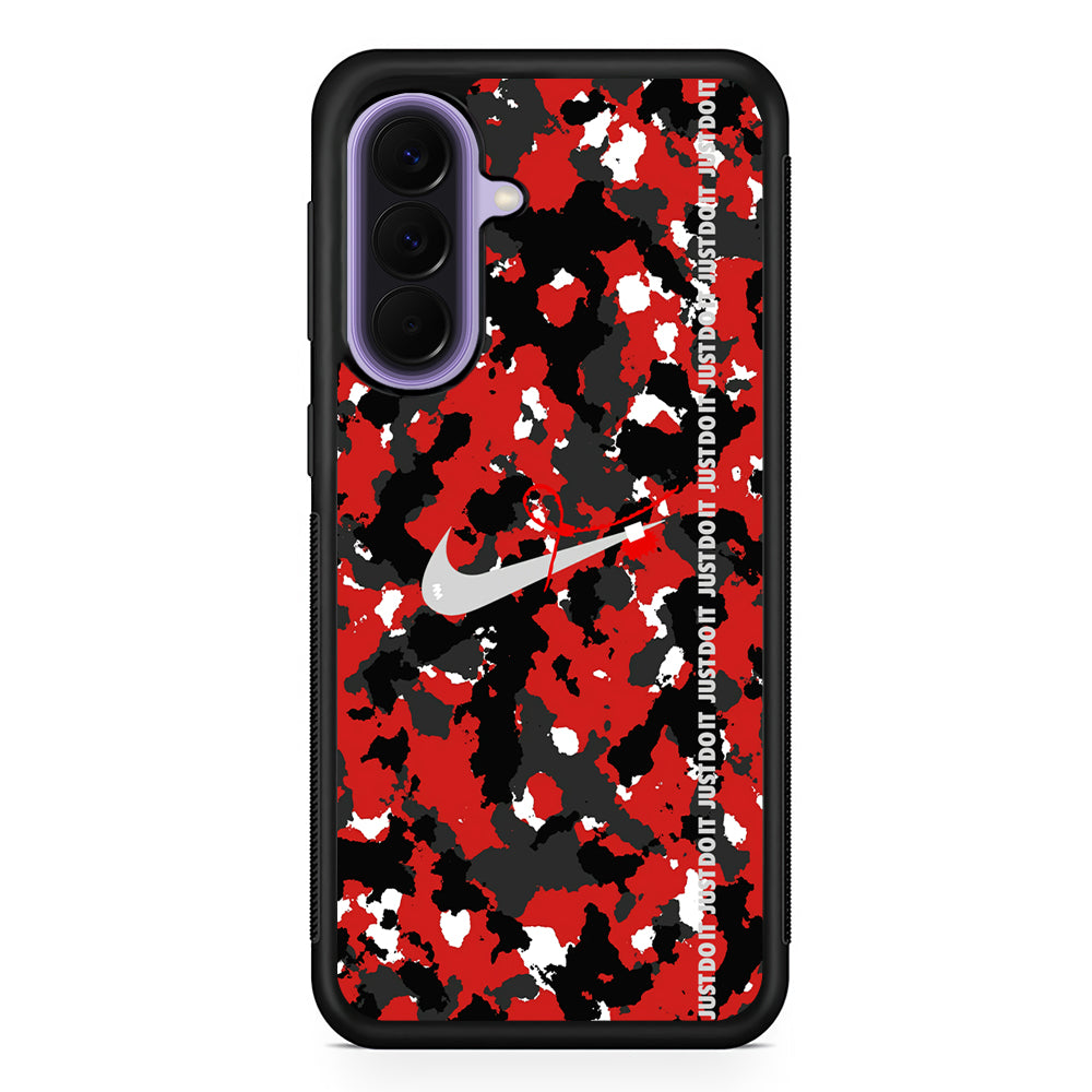 Nike Red Splash Camouflage Samsung Galaxy A57 Case | Samsung Galaxy A57 Protective Cover