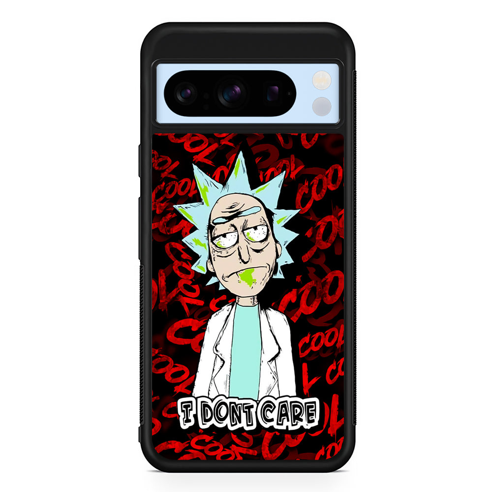 Dr Rick I Don't Care Google Pixel 8 Pro Case | Slim Rubber Case for Google Pixel 8 Pro