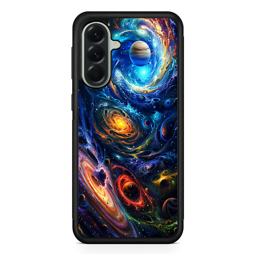 Colorful Galaxy Big Universe Samsung Galaxy A56 Case | Samsung Galaxy A56 Protective Rubber Case