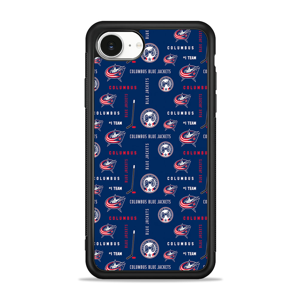NHL Columbus Blue Jackets Design iPhone 16e Case | Protective Phone Cover