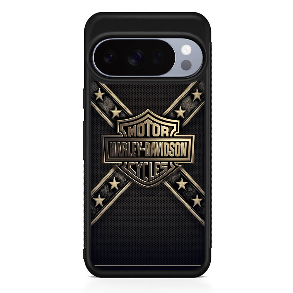 Harley Davidson Golden Star Google Pixel 10 Pro Case | Protective Google Pixel 10 Pro Cover