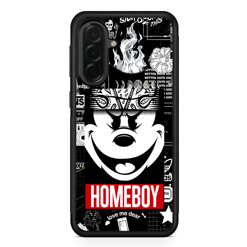 Mickey Mouse Homeboy Samsung Galaxy A36 Case | Protective Rubber Cover
