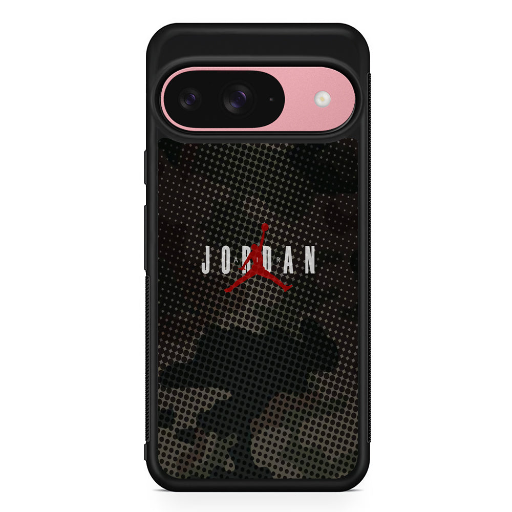 Air Jordan Gradation of Dark Camouflage Google Pixel 9 Case | Google Pixel 9 Protective Rubber Case