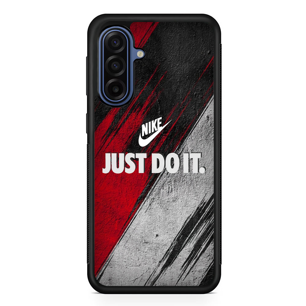 Nike Texture Abstract Red White Samsung Galaxy A17 Case | Samsung Galaxy A17 Protective Rubber Case