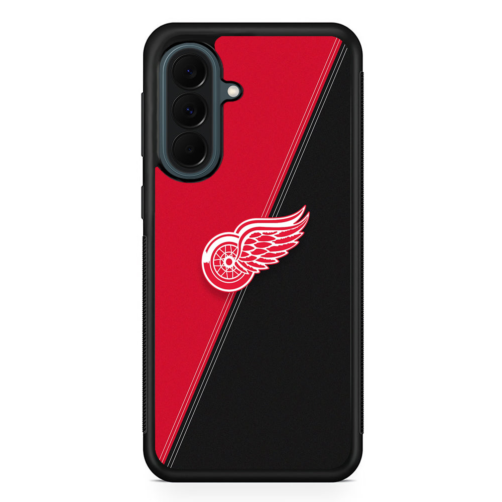 NHL Detroit Red Wings Logo Samsung Galaxy A37 Case | Samsung Galaxy A37 Rubber Phone Case