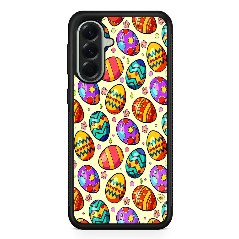 Easter Eggs Colorful Pattern Samsung Galaxy A56 Case | Samsung Galaxy A56 Protective Rubber Case