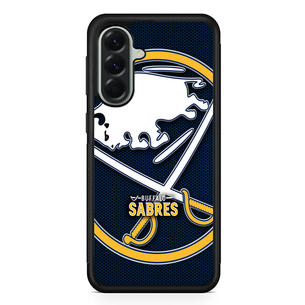 NHL Buffalo Sabres Logo Samsung Galaxy A56 Case | Samsung Galaxy A56 Protective Rubber Case