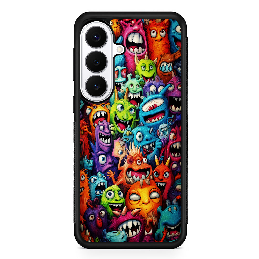 A Lot of Monsters Doodle Samsung Galaxy S26 Plus Case | Slim Protective Cover for Samsung Galaxy S26 Plus
