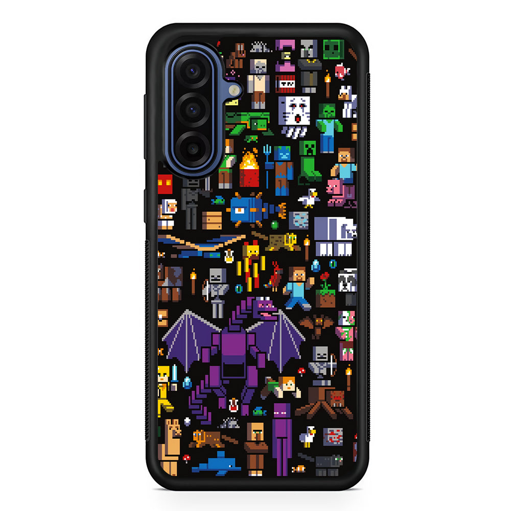 Minicraft All Characters Samsung Galaxy A17 Case | Slim Protective Phone Cover