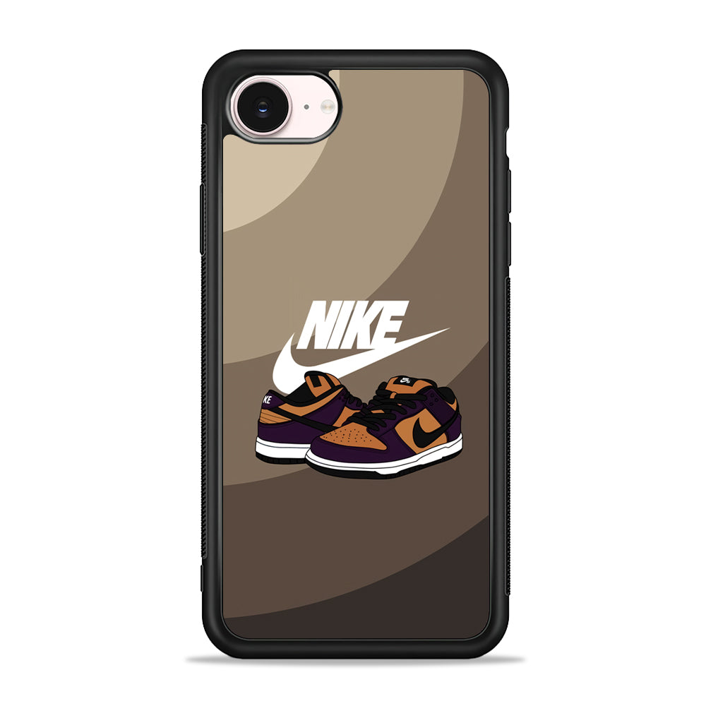 Nike Purple in Brown Layer iPhone 17e Case - Silicone Case