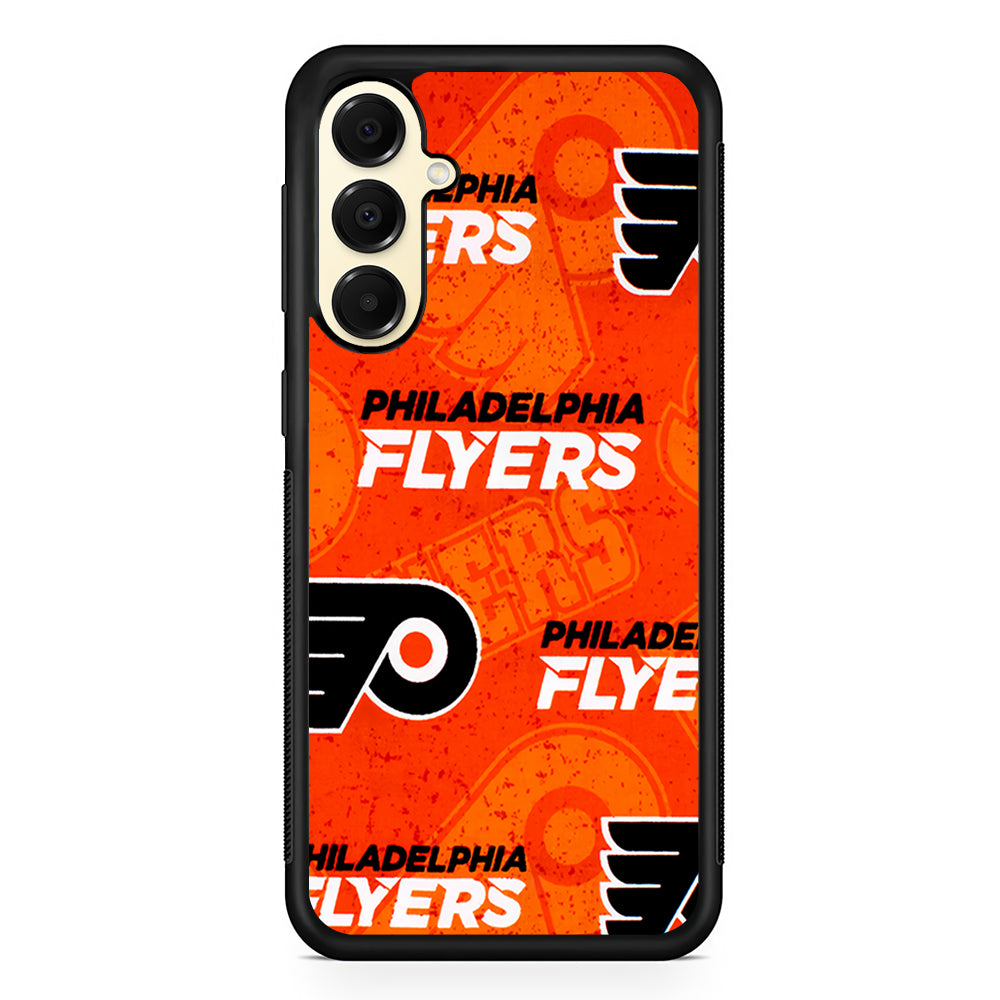 NHL Philadelphia Flyers Pattern Samsung Galaxy A16 Case | Slim Rubber Samsung Galaxy A16 Case