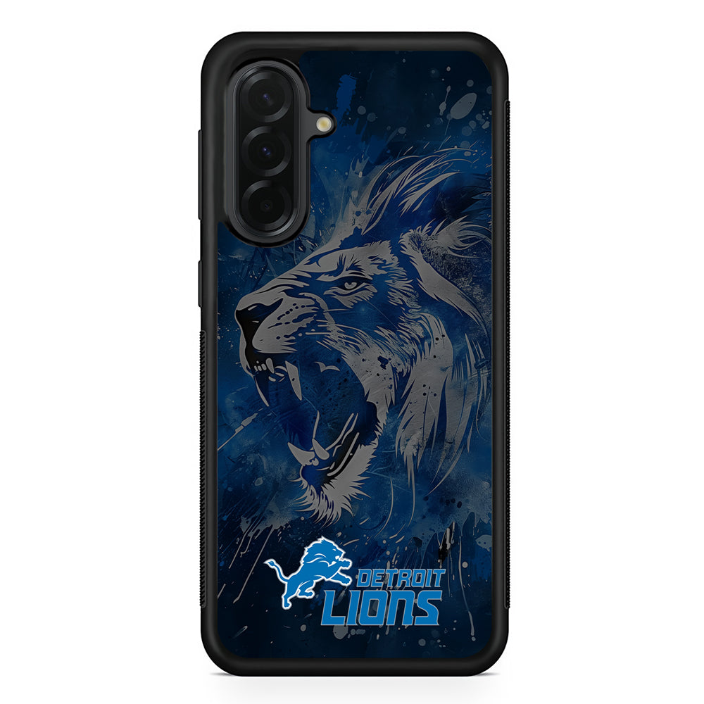 NFL Detroit Lions Roar Samsung Galaxy A36 Case | Protective Rubber Cover