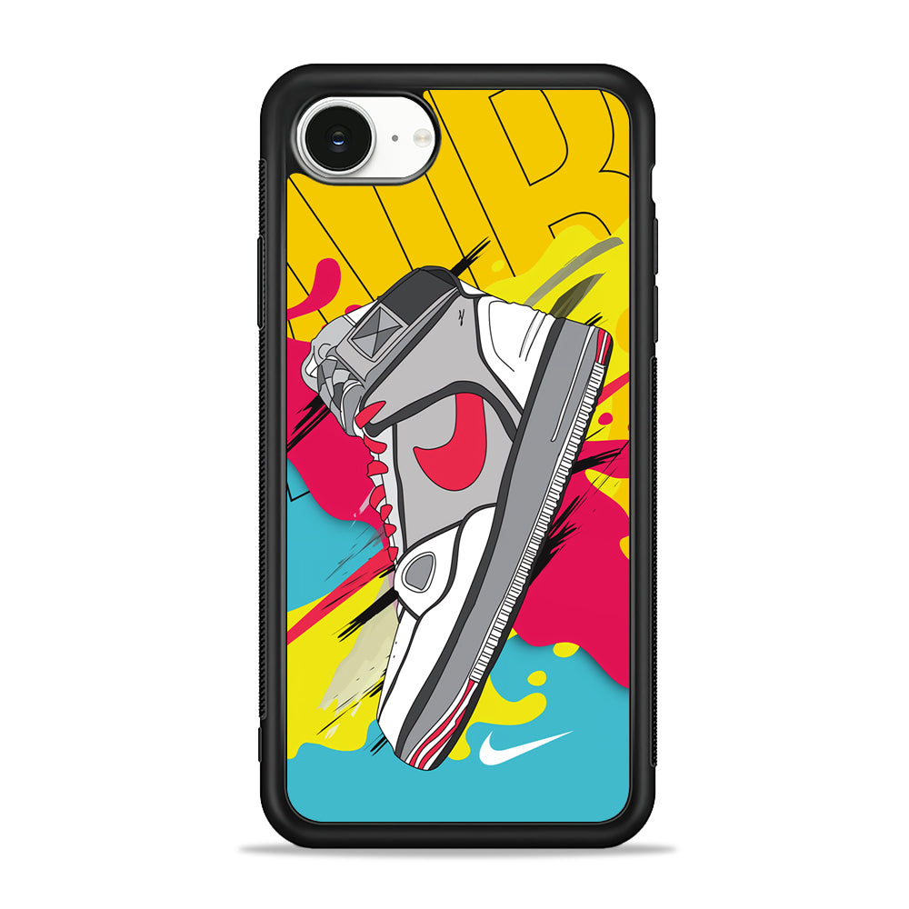 Nike Vibes of Swanky iPhone 16e Case - Slim Silicone Case